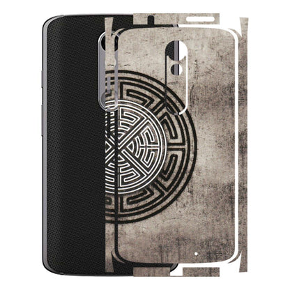 Motorola Phone Skins (All Models) - Mysterious Circular Design - 3D Embossed Finish (L-63) Motorola Moto X Force