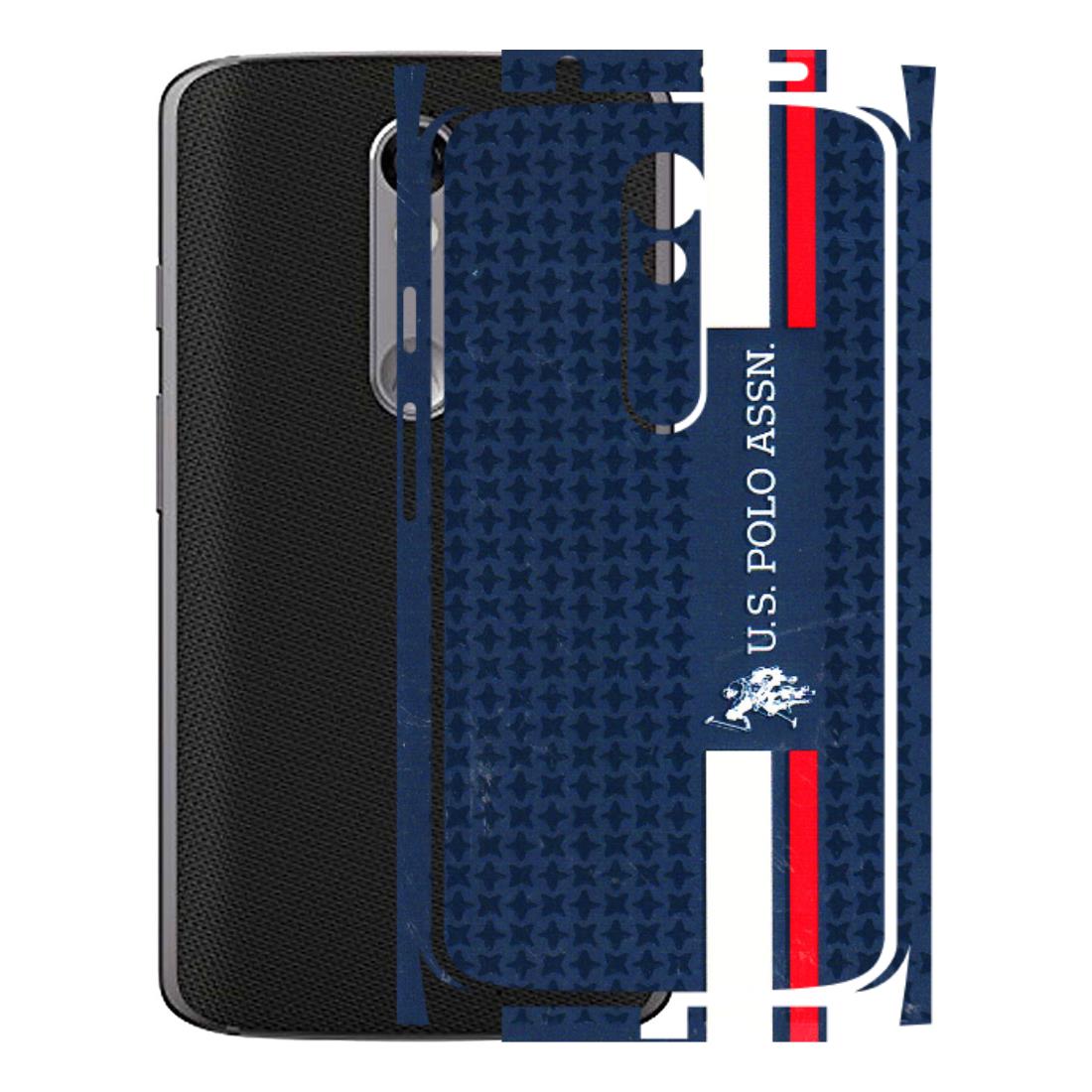 Motorola Phone Skins (All Models) - US POLO Designer Brand - 3D Embossed Finish (L-65) Motorola Moto X Force