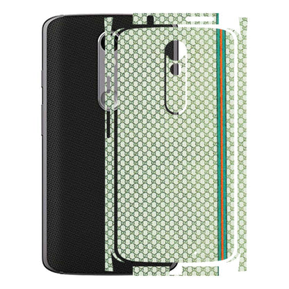 Motorola Phone Skins (All Models) - Gucci Fabric Pattern - 3D Embossed Finish (L-73) Motorola Moto X Force