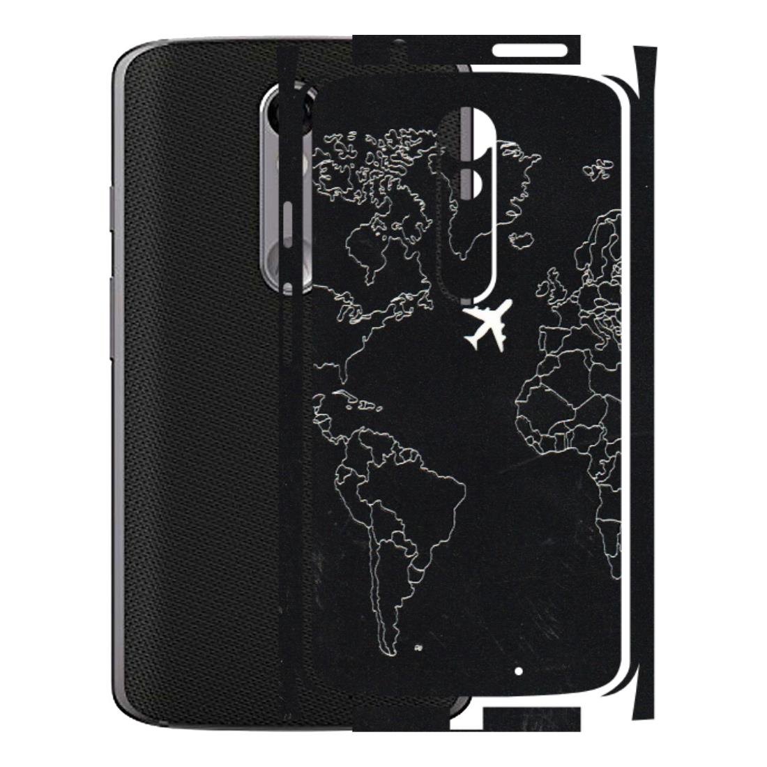 Motorola Phone Skins (All Models) - Never Ending Travel - 3D Embossed Finish (L-79) Motorola Moto X Force