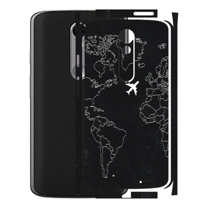 Motorola Phone Skins (All Models) - Never Ending Travel - 3D Embossed Finish (L-79) Motorola Moto X Force