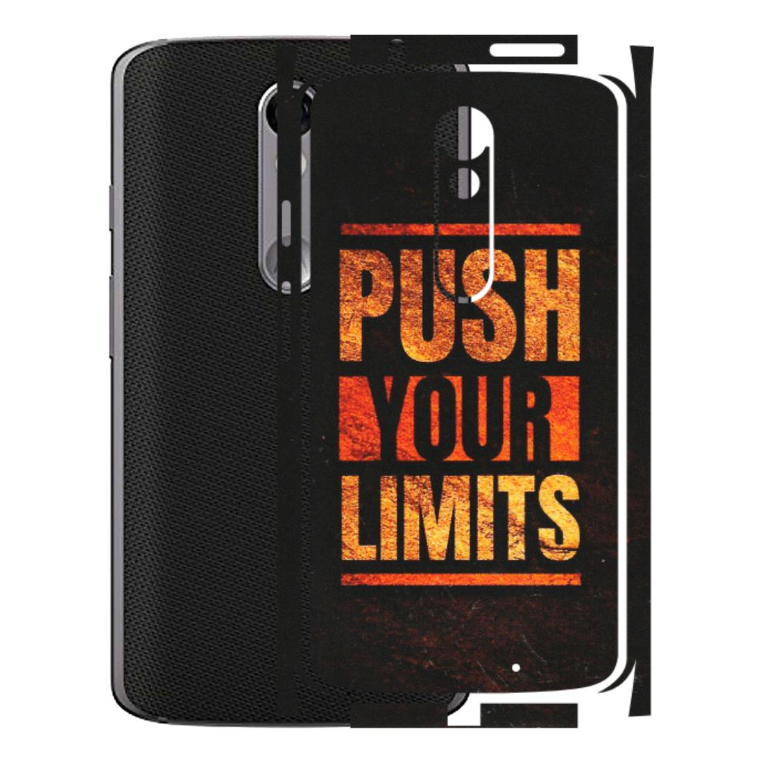 Motorola Phone Skins (All Models) - Push Your Limits - Matte Finish (M-118) Motorola Moto X Force