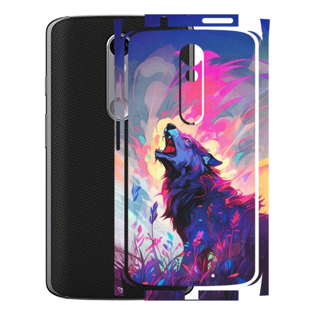Motorola Phone Skins (All Models) - New Wild Wolf Abstract - Matte Finish (M-125) Motorola Moto X Force