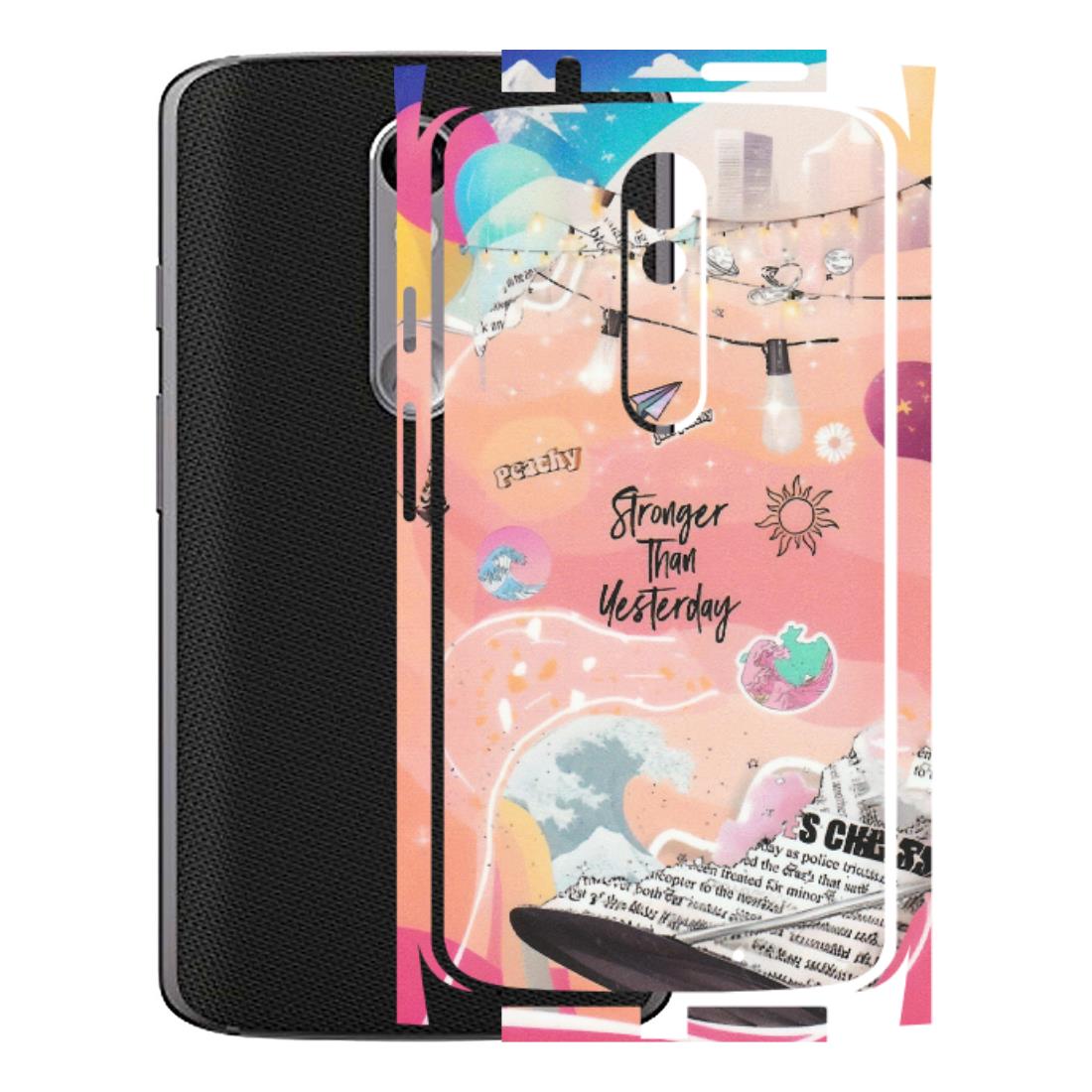 Motorola Phone Skins (All Models) - Stronger Then Yesterday - Matte Finish (M-128) Motorola Moto X Force