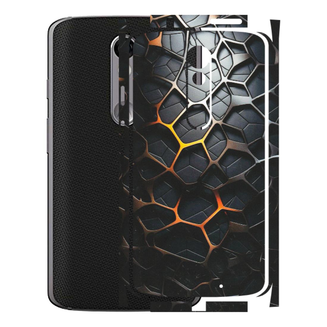 Motorola Phone Skins (All Models) - New Abstract Graphite Tiles - Matte Finish (M-130) Motorola Moto X Force