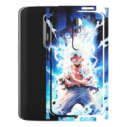 Motorola Phone Skins (All Models) - Blue Thunder Luffy Anime - Matte Finish (M-132) Motorola Moto X Force