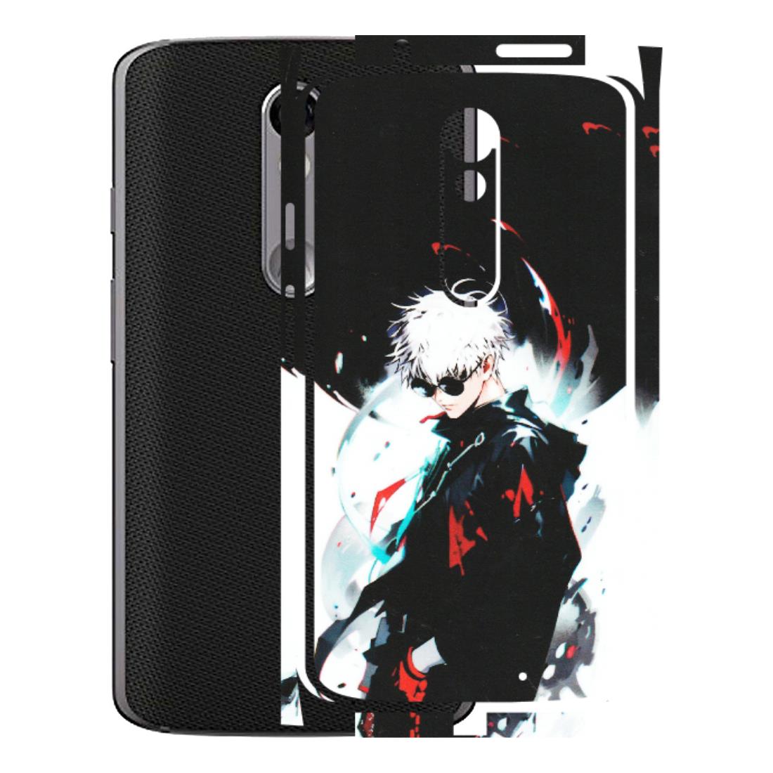 Motorola Phone Skins (All Models) - Gojo Powerful Charater Kaisen Anime - Matte Finish (M-144) Motorola Moto X Force