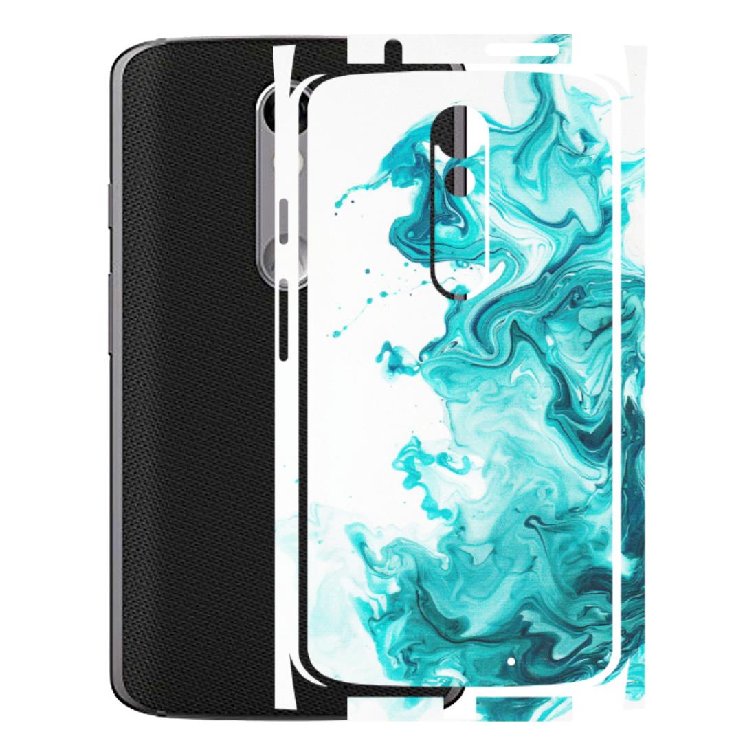 Motorola Phone Skins (All Models) - Sky Blue Abstract Colour - Matte Finish (M-146) Motorola Moto X Force