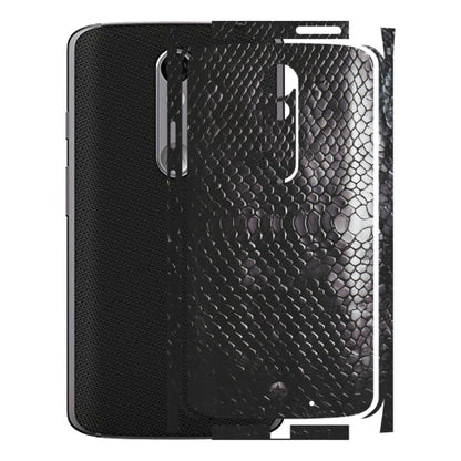 Motorola Phone Skins (All Models) - Black Snack Leather - Matte Finish (M-147) Motorola Moto X Force