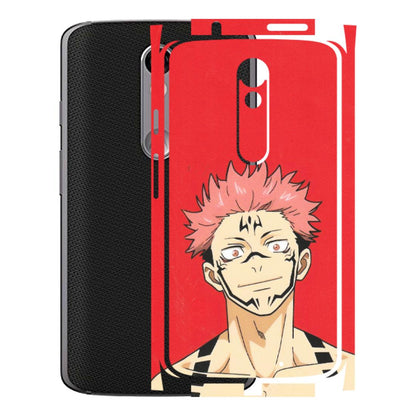 Motorola Phone Skins (All Models) - Ryomen Sukuna Fun Anime - Matte Finish (M-153) Motorola Moto X Force