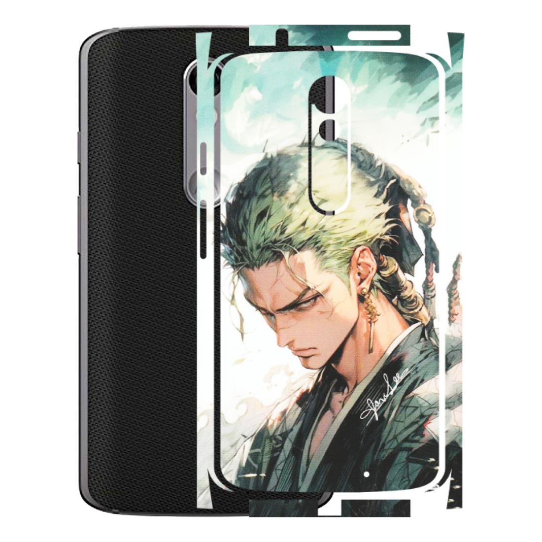 Motorola Phone Skins (All Models) - Pirate Hunter One Piece Anime - Matte Finish (M-157) Motorola Moto X Force