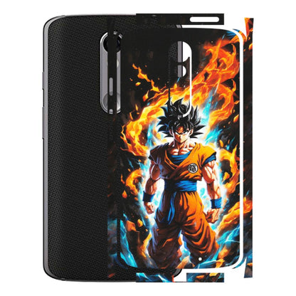 Motorola Phone Skins (All Models) - Goku Transformation Anime - Matte Finish (M-159) Motorola Moto X Force