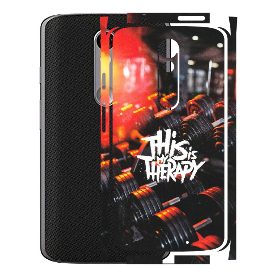 Motorola Phone Skins (All Models) - GYM Lover Therapy - Matte Finish (M-160) Motorola Moto X Force