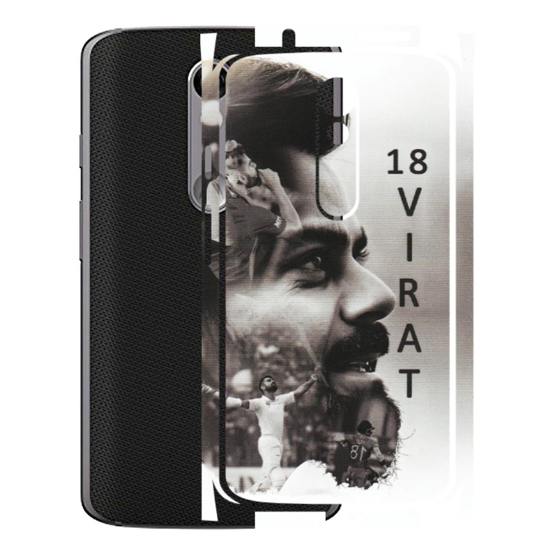 Motorola Phone Skins (All Models) - Virat Kohli Cricketer - Matte Finish (M-163) Motorola Moto X Force