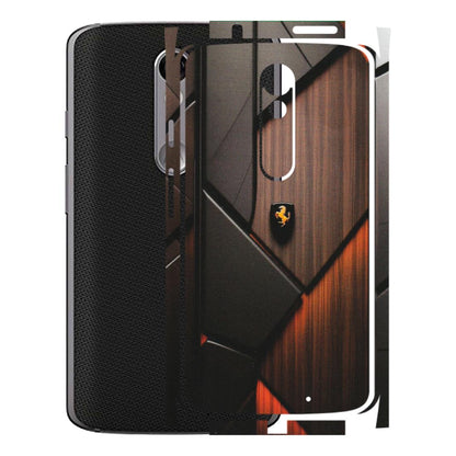 Motorola Phone Skins (All Models) - Lambo Beauty Wood Pattern Sober - Matte Finish (M-51) Motorola Moto X Force