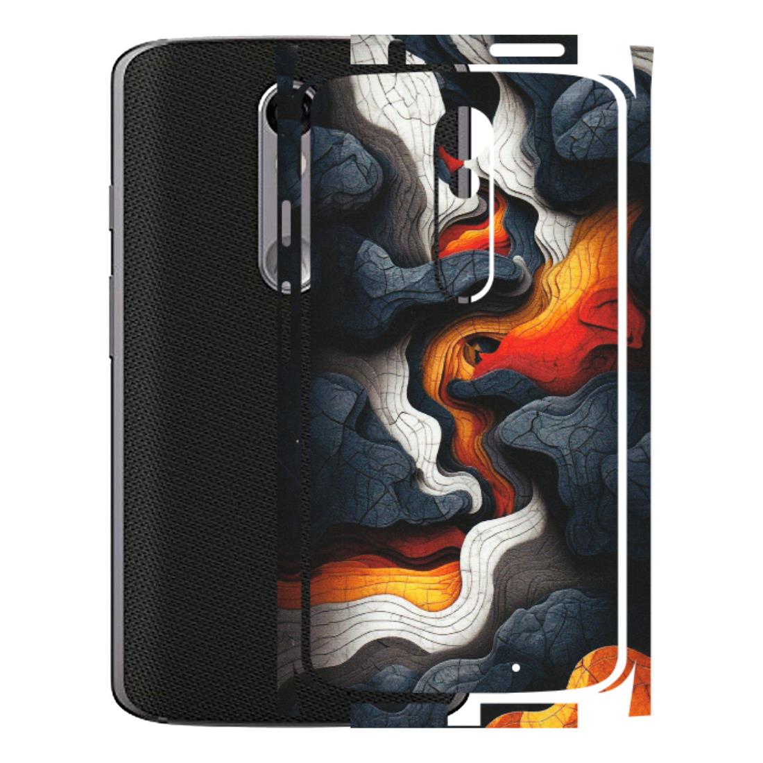 Motorola Phone Skins (All Models) - Abstract Volcanic Layers - Matte Finish (M-52) Motorola Moto X Force