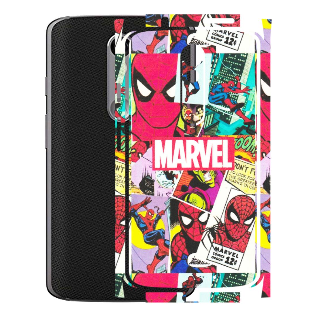 Motorola Phone Skins (All Models) - Marvel Comic Spiderman Grafitti - Matte Finish (M-72) Motorola Moto X Force