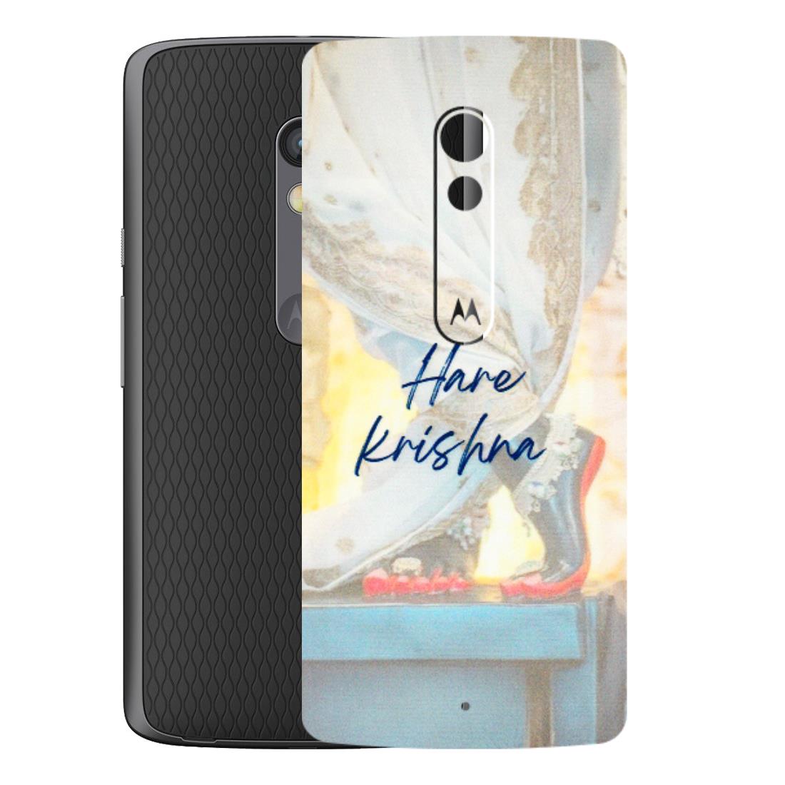Motorola Phone Skins (All Models) - Hare Krishna - 3D Embossed Finish (L-03) Motorola Moto X Play