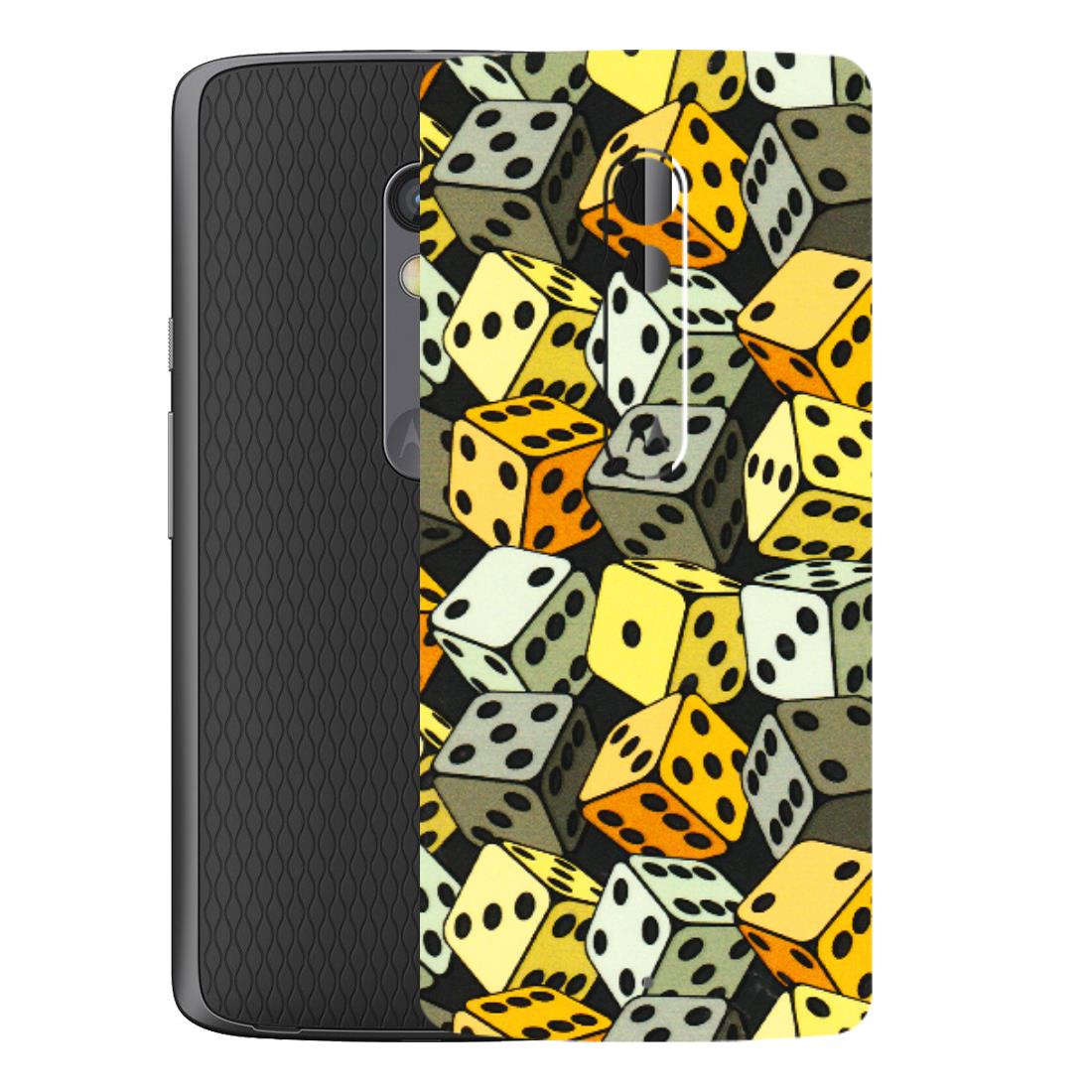 Motorola Phone Skins (All Models) - Dices Of Life - 3D Embossed Finish (L-04) Motorola Moto X Play