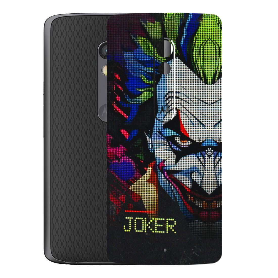 Motorola Phone Skins (All Models) - Joker Dot Matrix - 3D Embossed Finish (L-08) Motorola Moto X Play