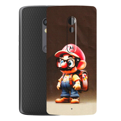 Motorola Phone Skins (All Models) - Little Mario - 3D Embossed Finish (L-119) Motorola Moto X Play