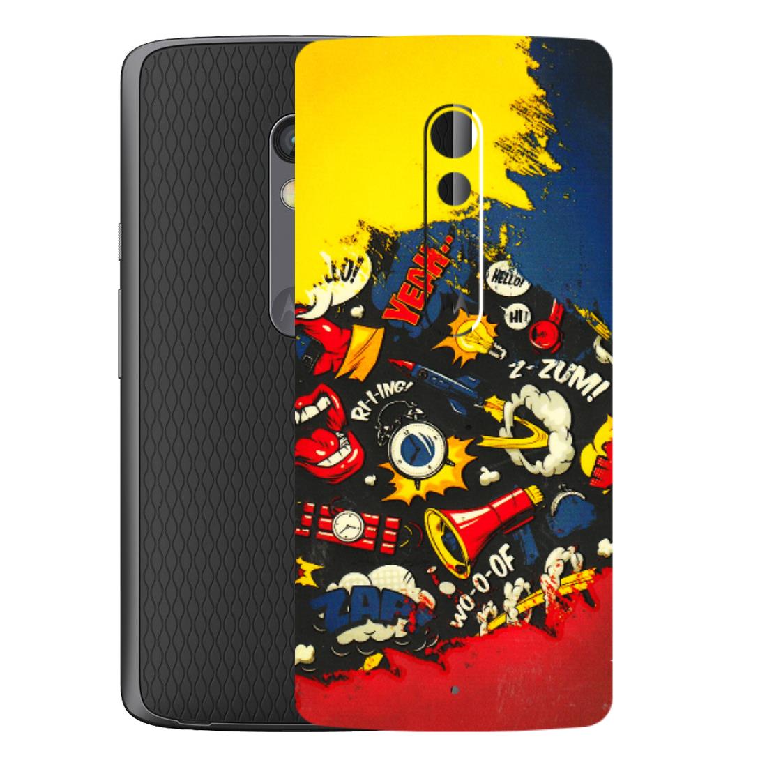 Motorola Phone Skins (All Models) - Pacific Doodle Art - 3D Embossed Finish (L-120) Motorola Moto X Play