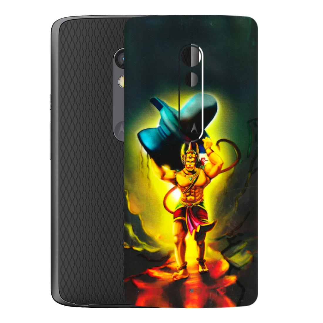 Motorola Phone Skins (All Models) - Hanuman Ji - 3D Embossed Finish (L-128) Motorola Moto X Play