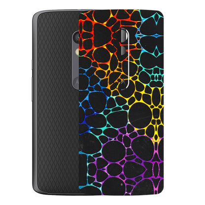 Motorola Phone Skins (All Models) - Abstract Art MultiColour - 3D Embossed Finish (L-133) Motorola Moto X Play