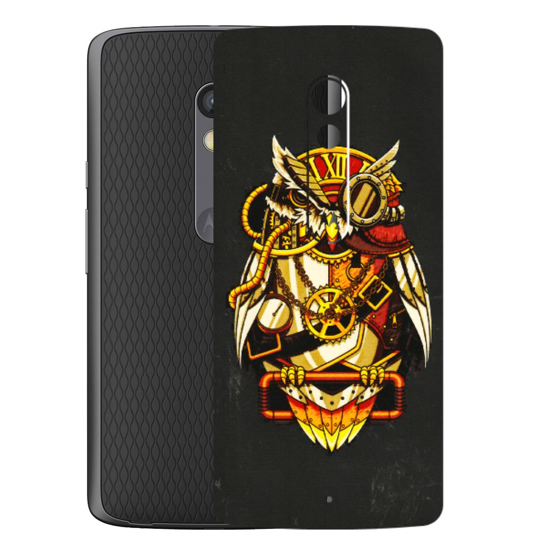 Motorola Phone Skins (All Models) - Classy Smart Owl - 3D Embossed Finish (L-144) Motorola Moto X Play