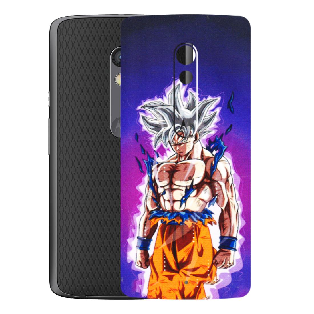 Motorola Phone Skins (All Models) - Goku Purple Anime - 3D Embossed Finish (L-147) Motorola Moto X Play