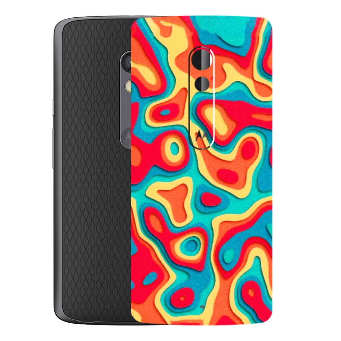 Motorola Phone Skins (All Models) - Abstract Swirl - 3D Embossed Finish (L-150) Motorola Moto X Play