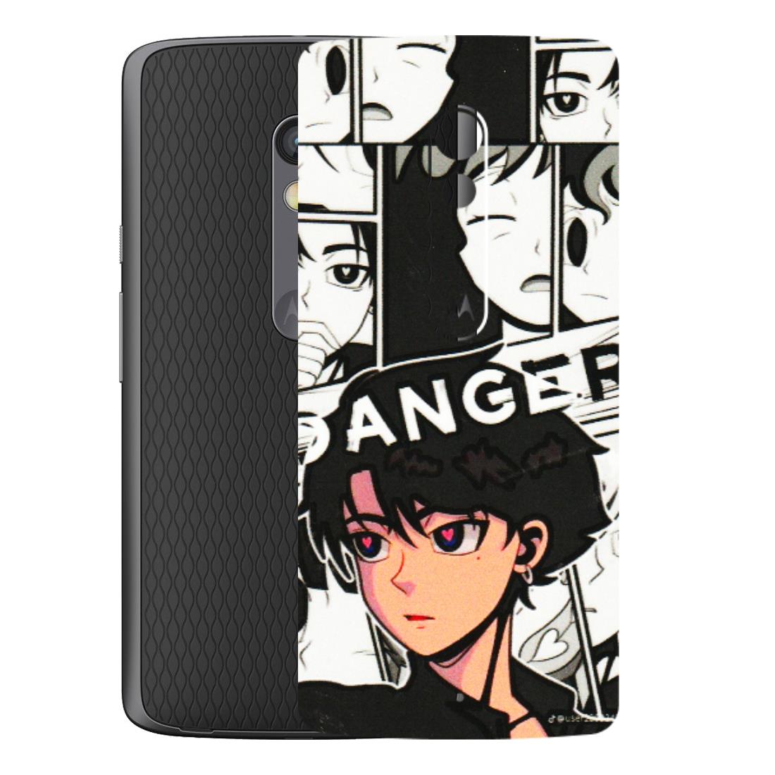 Motorola Phone Skins (All Models) - Danger Anime - 3D Embossed Finish (L-155) Motorola Moto X Play
