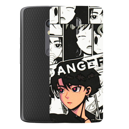 Motorola Phone Skins (All Models) - Danger Anime - 3D Embossed Finish (L-155) Motorola Moto X Play