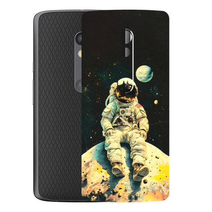 Motorola Phone Skins (All Models) - Astronaut in Space - 3D Embossed Finish (L-16) Motorola Moto X Play