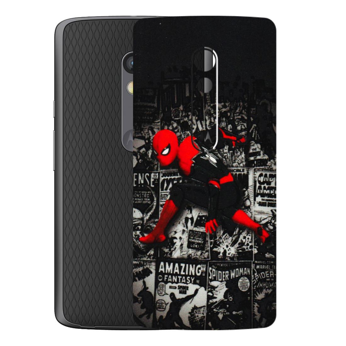 Motorola Phone Skins (All Models) - SpiderMan New - 3D Embossed Finish (L-162) Motorola Moto X Play
