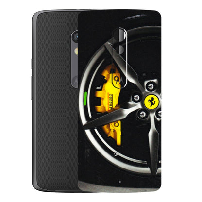 Motorola Phone Skins (All Models) - Ferrari Wheel Alloy - 3D Embossed Finish (L-173) Motorola Moto X Play
