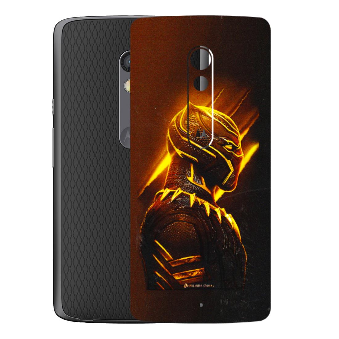 Motorola Phone Skins (All Models) - Gold Black Panther - 3D Embossed Finish (L-181) Motorola Moto X Play