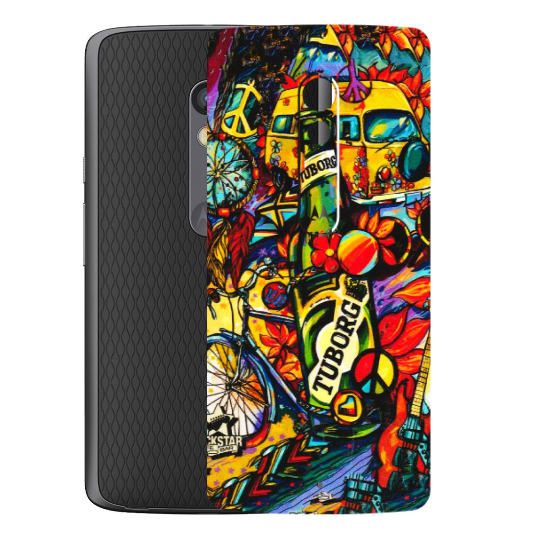 Motorola Phone Skins (All Models) - Cool Beer Bottle - 3D Embossed Finish (L-193) Motorola Moto X Play