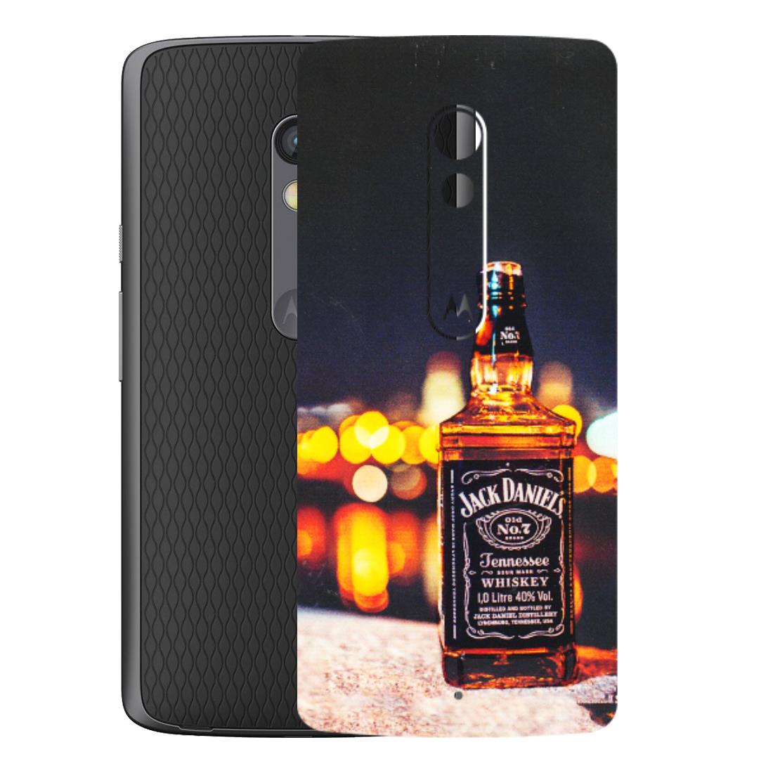 Motorola Phone Skins (All Models) - JD Whiskey Bottle - 3D Embossed Finish (L-20) Motorola Moto X Play