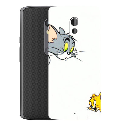 Motorola Phone Skins (All Models) - Cute Tom And Jerry - 3D Embossed Finish (L-220) Motorola Moto X Play