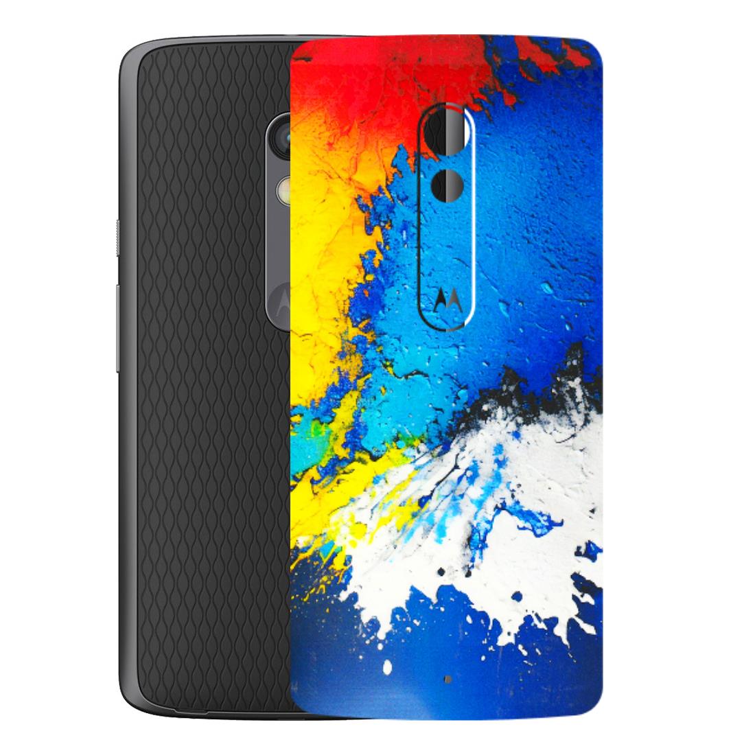 Motorola Phone Skins (All Models) - Acrylic Paint Spill - 3D Embossed Finish (L-229) Motorola Moto X Play