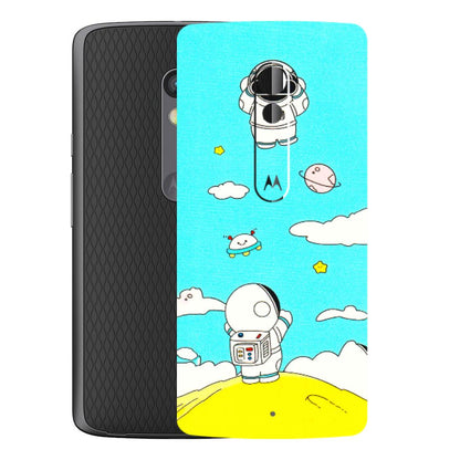 Motorola Phone Skins (All Models) - Blue Skies Astro Float - 3D Embossed Finish (L-230) Motorola Moto X Play