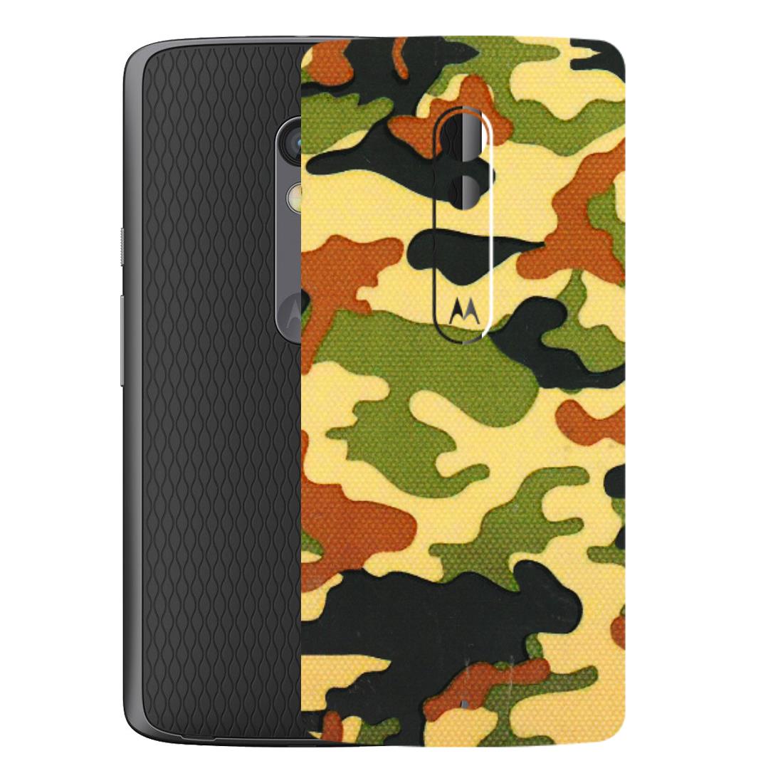 Motorola Phone Skins (All Models) - Indian Military - 3D Embossed Finish (L-234) Motorola Moto X Play