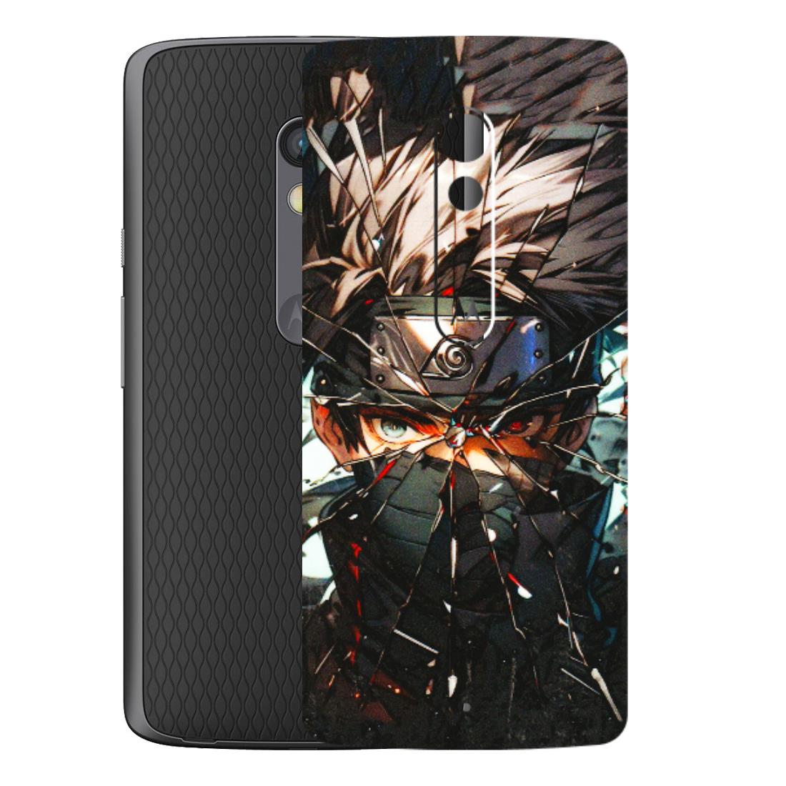 Motorola Phone Skins (All Models) - Kakashi Shattered Glass Effect - 3D Embossed Finish (L-237) Motorola Moto X Play