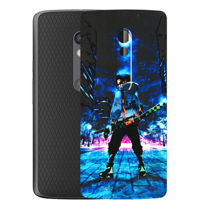 Motorola Phone Skins (All Models) - Demon Slayer Sword - 3D Embossed Finish (L-247) Motorola Moto X Play