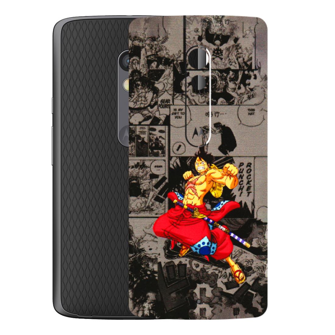 Motorola Phone Skins (All Models) - One Piece Rocket Punch Manga - 3D Embossed Finish (L-25) Motorola Moto X Play