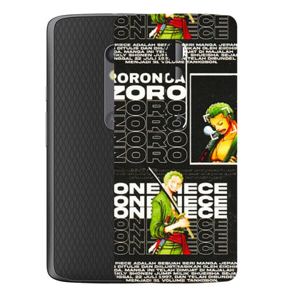 Motorola Phone Skins (All Models) - One Piece Zoro - 3D Embossed Finish (L-250) Motorola Moto X Play