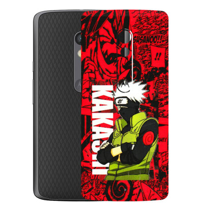 Motorola Phone Skins (All Models) - Kakashi Red Anime - 3D Embossed Finish (L-251) Motorola Moto X Play
