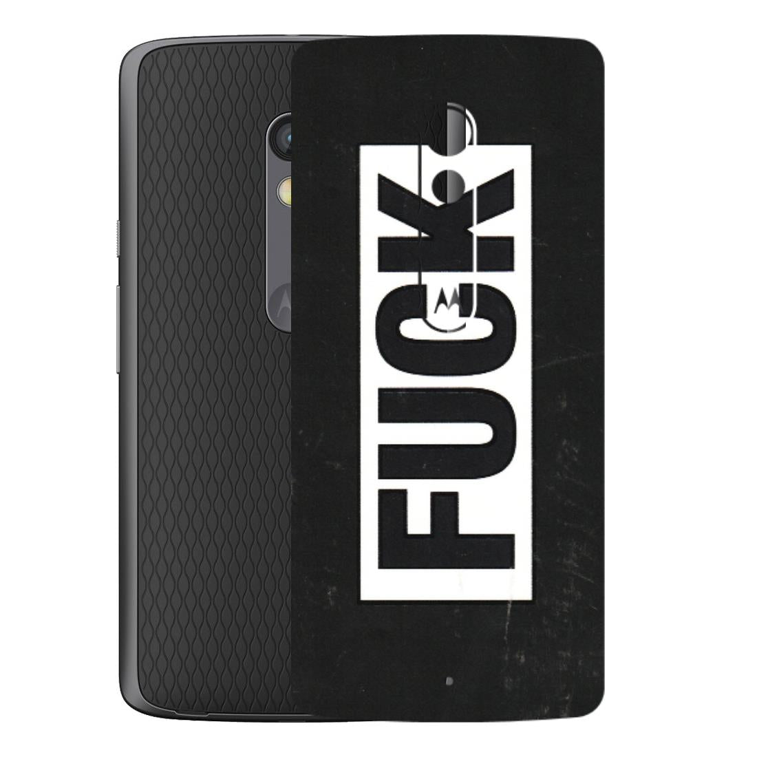 Motorola Phone Skins (All Models) - The F Word - 3D Embossed Finish (L-255) Motorola Moto X Play