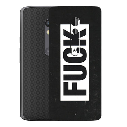 Motorola Phone Skins (All Models) - The F Word - 3D Embossed Finish (L-255) Motorola Moto X Play